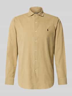 Polo Ralph Lauren Regular fit vrijetijdsoverhemd met logostitching model 'CORDUROY'
