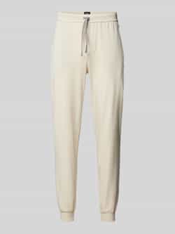 Boss Relaxed fit sweatpants met labelstitching model 'Mix&Match'