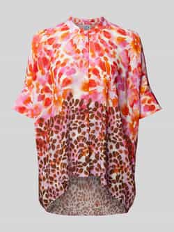 Emily Van den Bergh Batik Print Korte Mouw Blouse Multicolor Dames