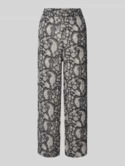 Jake*s Casual Wide fit stoffen broek met elastische band