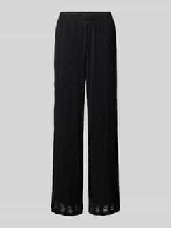Vila Wide leg stoffen broek met structuurmotief model 'LUMENA'