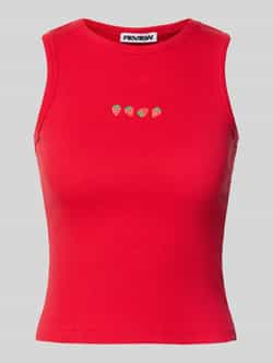 Review Tanktop met motiefstitchings