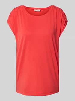 Christian Berg Woman T-shirt met geribde ronde hals
