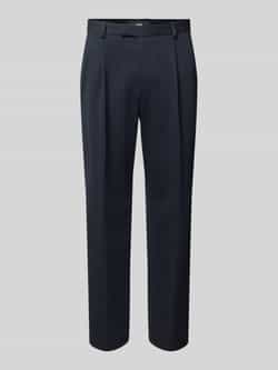 CINQUE Tapered fit pantalon met bandplooien model 'Servo'