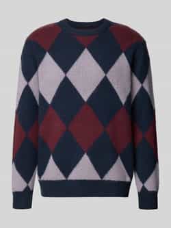 Wood Gebreide pullover met ribboorden model 'Jan'