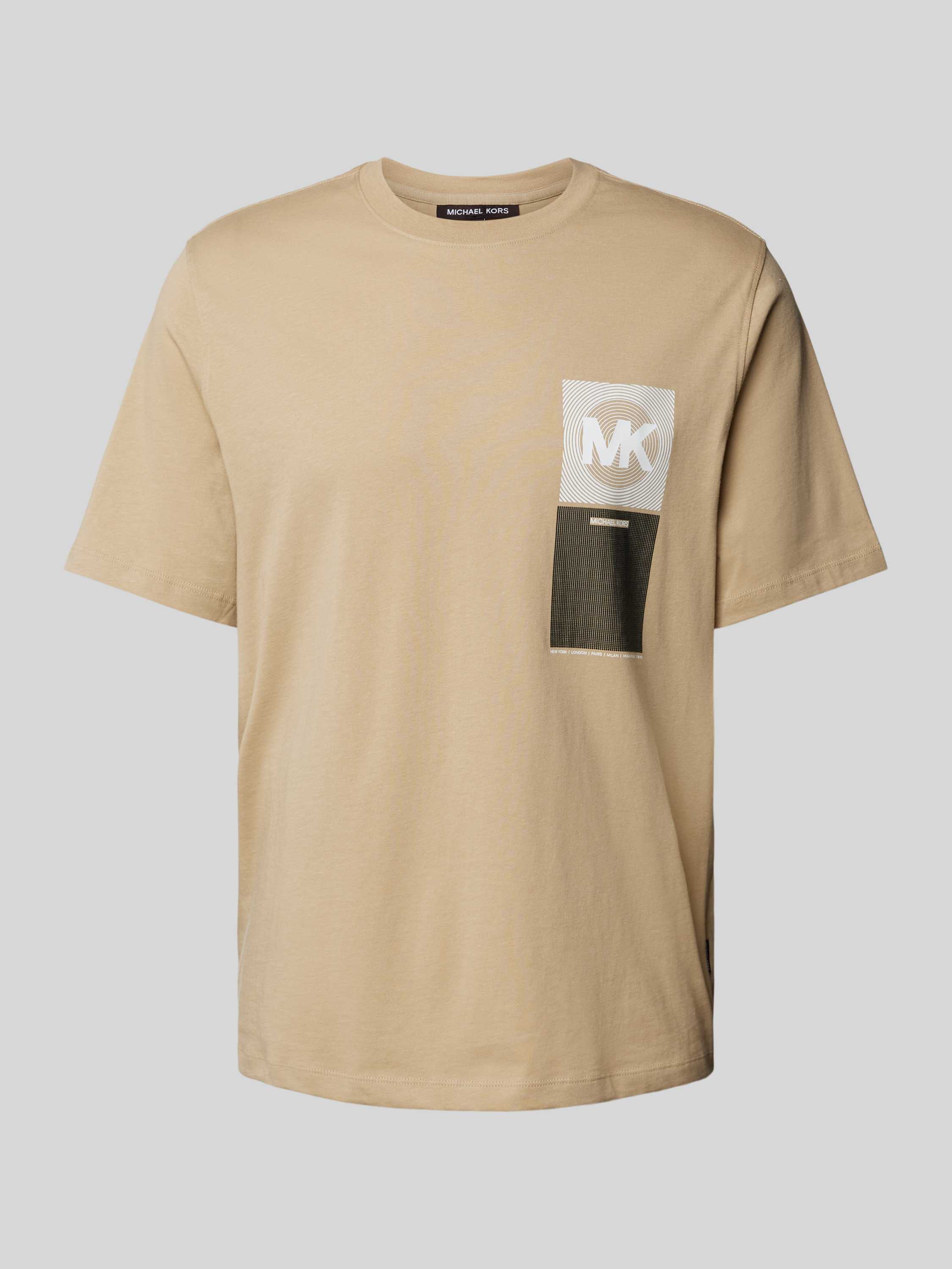 Michael Kors T-shirt met labelprint model 'MK BEACON'
