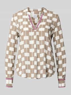 Emily Van den Bergh Regular fit blouse van viscose met V-hals