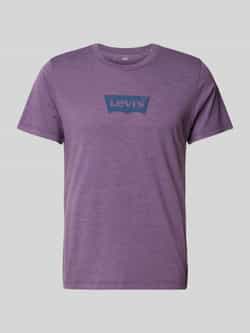 Levi's T-shirt met printopdruk paars