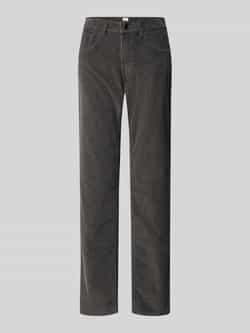 BRAX Slim fit corduroy broek in 5-pocketmodel model 'Carola'