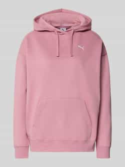Puma Relaxed fit hoodie met labelstitching en kangoeroezak