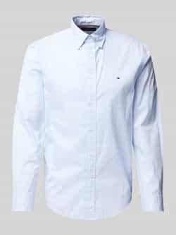 Tommy Hilfiger Regular fit vrijetijdsoverhemd met logostitching model 'POPLIN'
