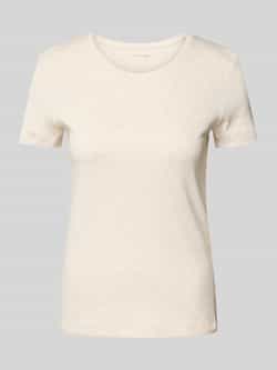 Christian Berg Woman T-shirt met geribde ronde hals
