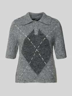 Vero Moda Regular fit gebreid poloshirt met wol model 'BLISS'