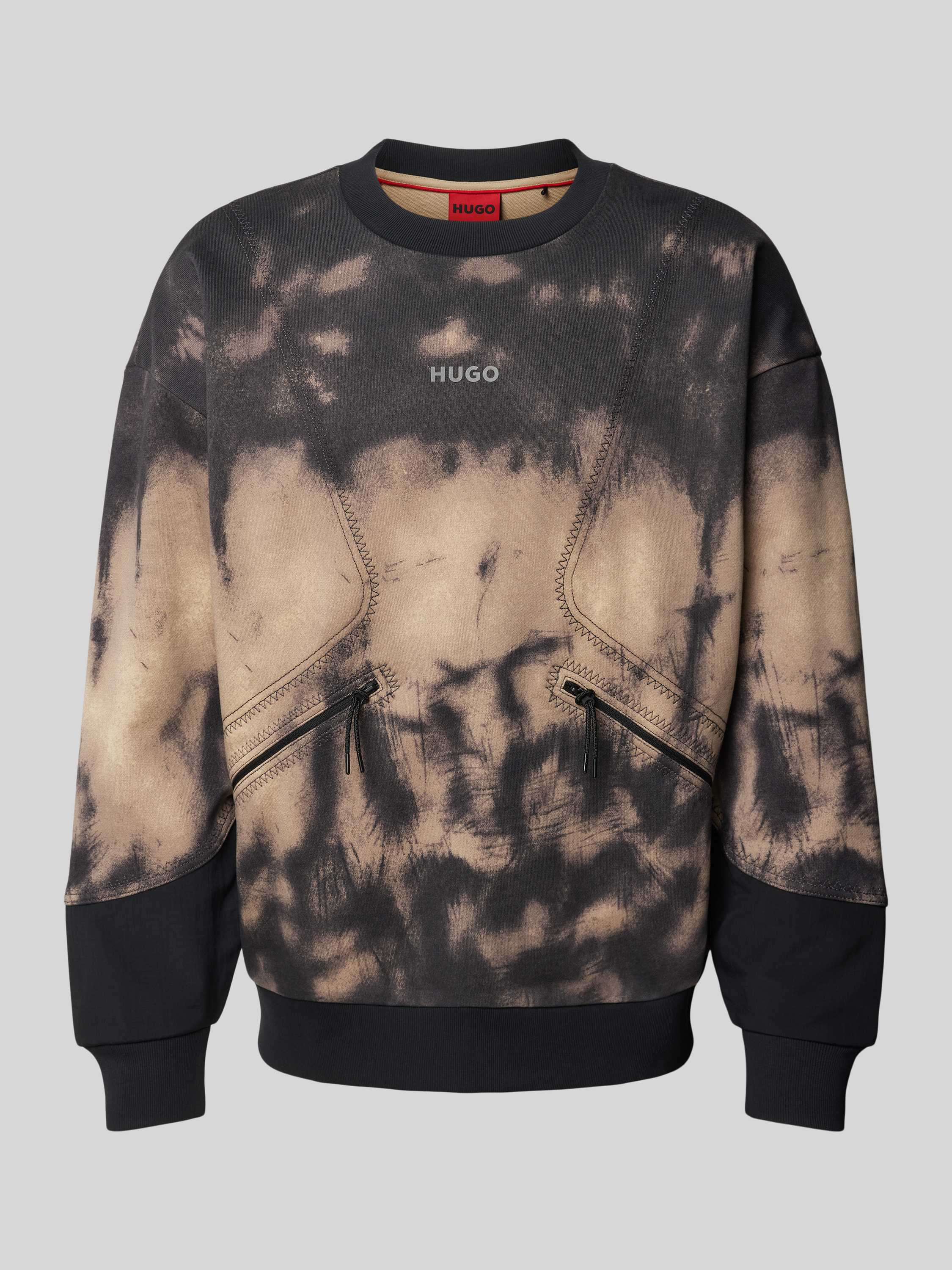 HUGO Sweatshirt met labelprint model 'Dautumnas'