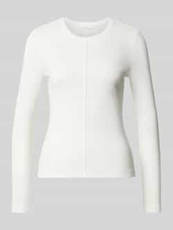 Opus Shirt met lange mouwen in riblook model 'Sadalie'