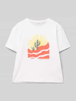 Name it T-shirt met motiefprint model 'HALDUR'