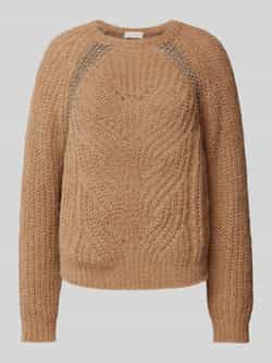 Liu Jo White Gebreide pullover met ronde hals