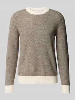 Selected Homme Regular fit gebreide pullover met mix van alpaca en wol model 'RAI'