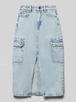 Garcia Jeansrok met loopsplit en cargozakken