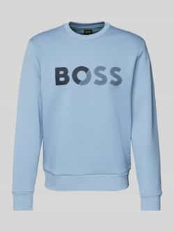 BOSS Green Sweatshirt met labelprint