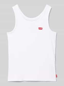 Levi s Kids Top met bandjes in riblook met labelstitching