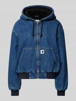 Carhartt Work In Progress Regular fit jeansjack met labeldetail