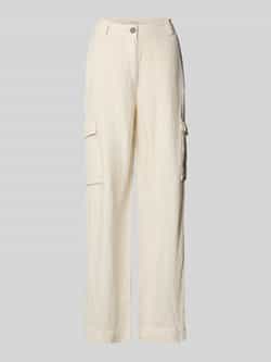 Marc O'Polo Loose fit linnen broek in cargolook