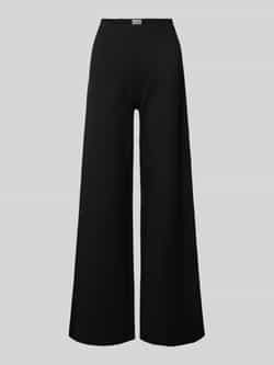 Seductive Kimberly Bi-elastische Steenversierde Broek Black Dames