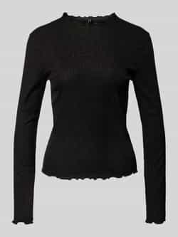 Only Slim fit shirt met lange mouwen van katoenmix model 'EMMA'