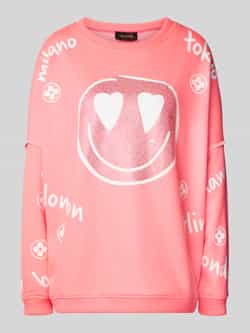 Miss goodlife Oversized sweatshirt met siersteentjes