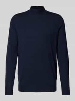 Profuomo Wollen pullover met opstaande kraag