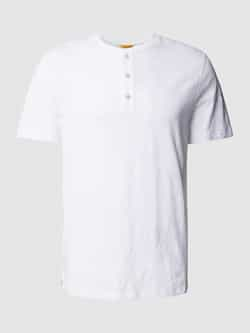 Camel active Henleyshirt met geborduurd logo