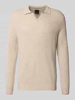 Bugatti Gebreide pullover met polokraag