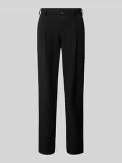 Selected Homme Loose fit bandplooibroek met riemlussen model 'FINN'