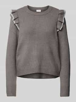 Vila Gebreide pullover met ruches model 'NANZYL'