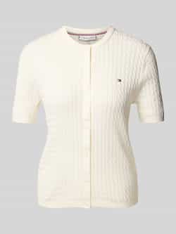 Tommy Hilfiger Regular fit gebreid jack van puur katoen