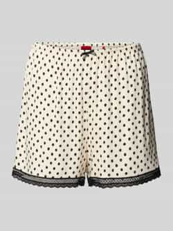 HUGO Korte pyjamabroek met elastische band model 'POLKA'