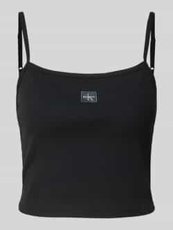 Calvin Klein Jeans Korte top met labeldetail
