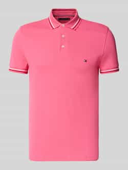 Tommy Hilfiger Regular fit poloshirt van katoenmix