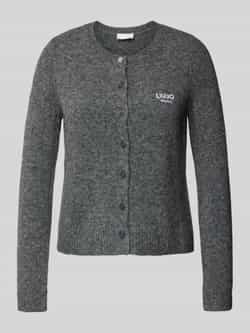 Liu Jo White Cardigan met labelstitching
