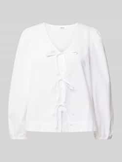 S.Oliver RED LABEL Regular fit blouse met lange mouwen van puur katoen