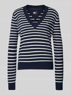 TOMMY JEANS Gebreide trui TJW ESSENTIAL VNECK SWEATER EXT