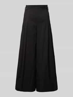 MAC Wide leg stoffen broek met verkort model 'Leonie'
