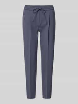 LUISA CERANO Slim fit stoffen broek met persplooien