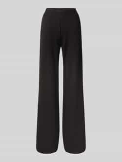 EA7 Emporio Armani Sweatpants met wijde pijpen en labeldetail