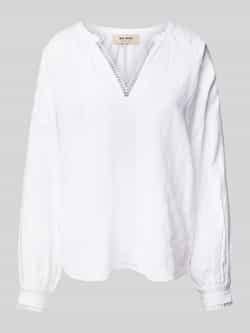 MOS MOSH Blouse van een mix van linnen en katoen model 'ZEINA'