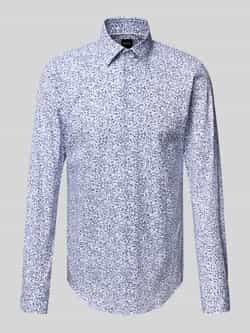 Boss Slim fit overhemd van katoenmix