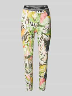 Marc Cain Skinny fit stoffen broek met vaste persplooien