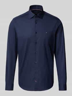 Tommy Hilfiger Tailored Slim fit zakelijk overhemd van katoenmix