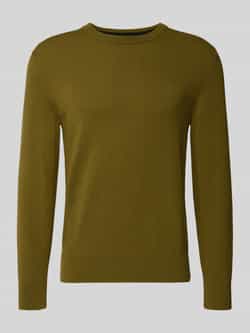 Marc O'Polo Regular fit gebreide pullover van een mix van katoen en scheerwol